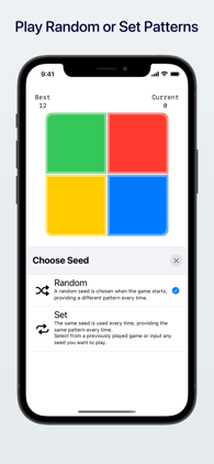 Four Squares iOS App Sequence Orders Screenshot